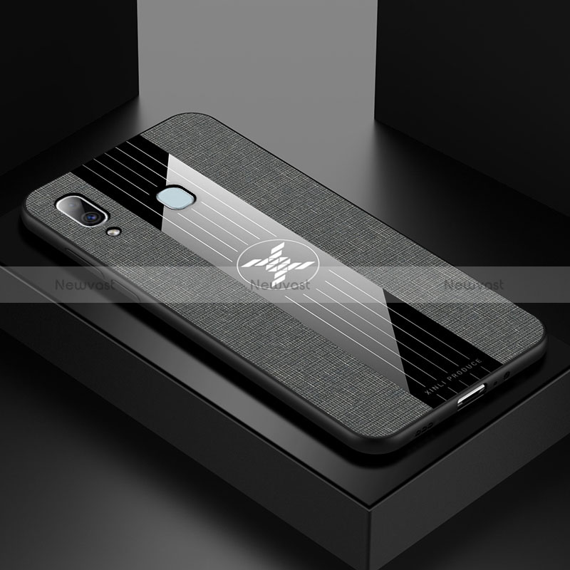 Ultra-thin Silicone Gel Soft Case Cover X01L for Samsung Galaxy M10S Gray