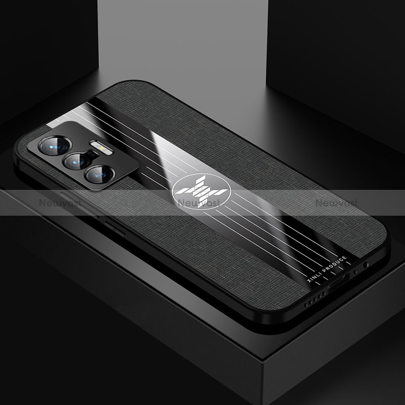 Ultra-thin Silicone Gel Soft Case Cover X01L for Vivo X70 5G Black