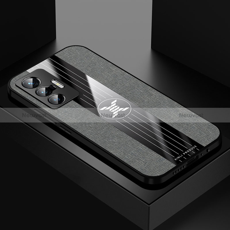 Ultra-thin Silicone Gel Soft Case Cover X01L for Vivo X70 5G Gray