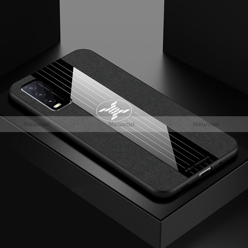 Ultra-thin Silicone Gel Soft Case Cover X01L for Vivo Y11s Black