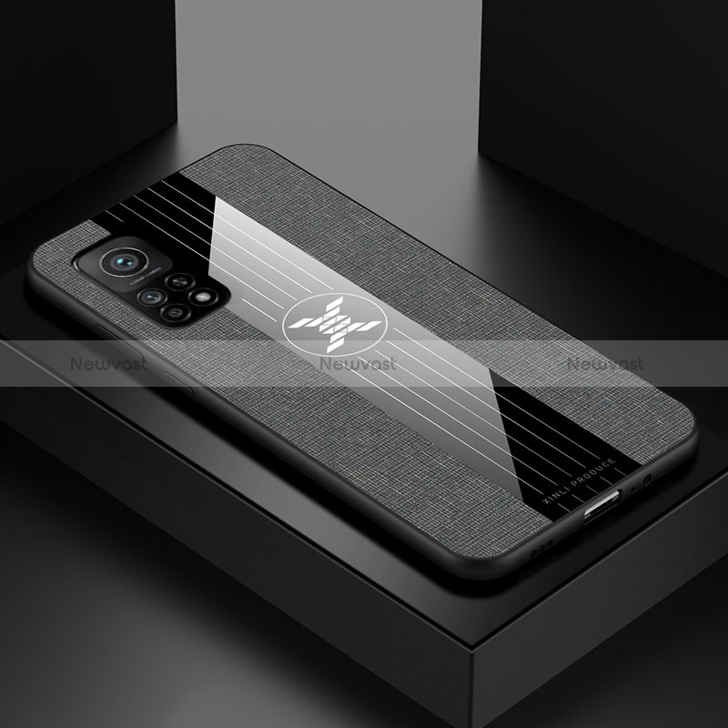 Ultra-thin Silicone Gel Soft Case Cover X01L for Xiaomi Mi 10T Pro 5G Gray