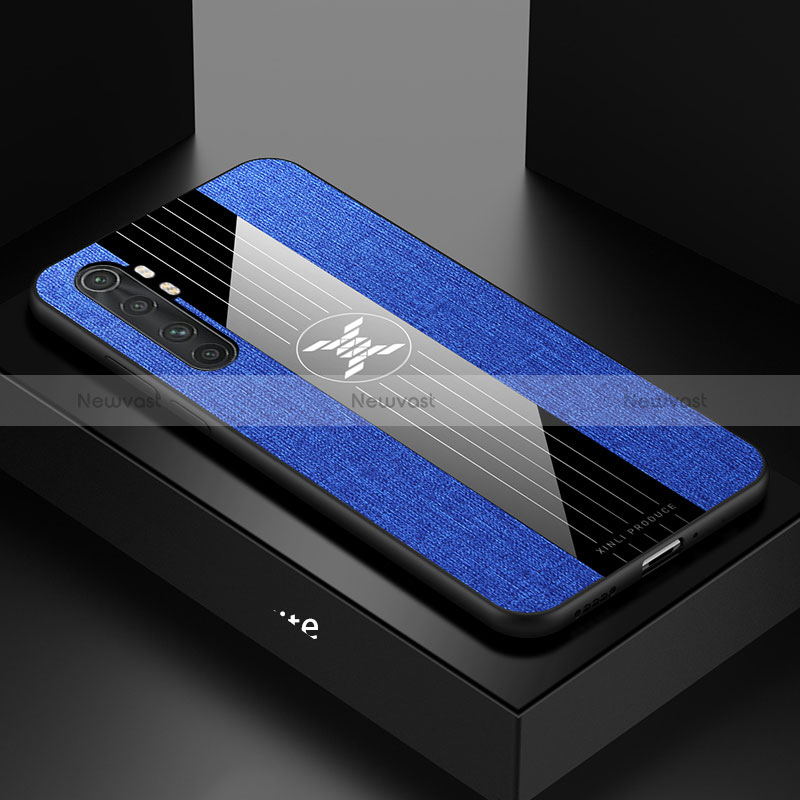 Ultra-thin Silicone Gel Soft Case Cover X01L for Xiaomi Mi Note 10 Lite Blue