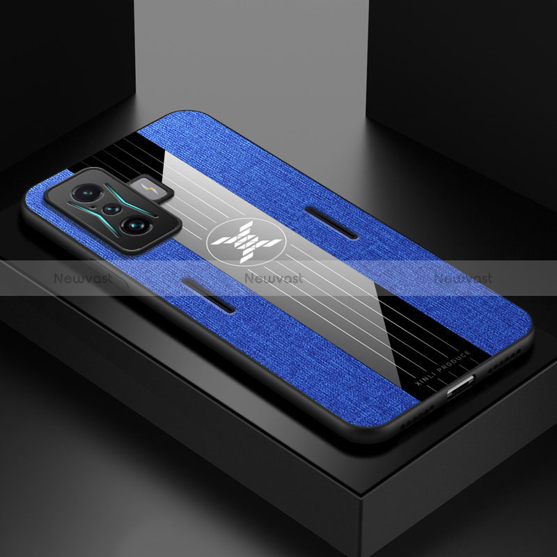 Ultra-thin Silicone Gel Soft Case Cover X01L for Xiaomi Poco F4 GT 5G Blue