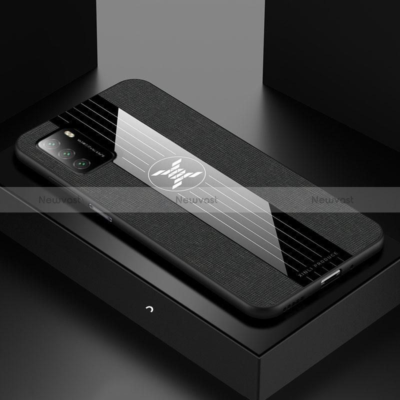 Ultra-thin Silicone Gel Soft Case Cover X01L for Xiaomi Poco M3 Black