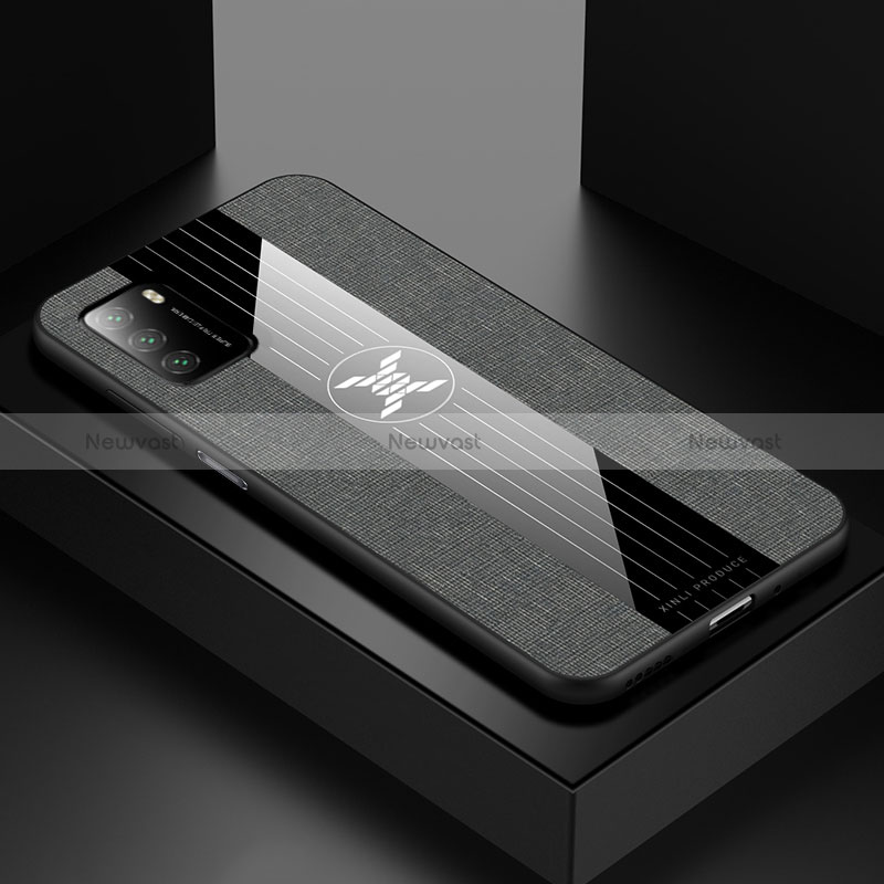 Ultra-thin Silicone Gel Soft Case Cover X01L for Xiaomi Poco M3 Gray