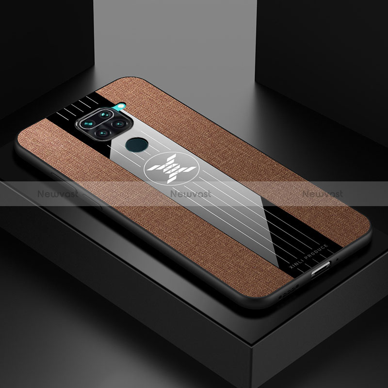 Ultra-thin Silicone Gel Soft Case Cover X01L for Xiaomi Redmi 10X 4G Brown