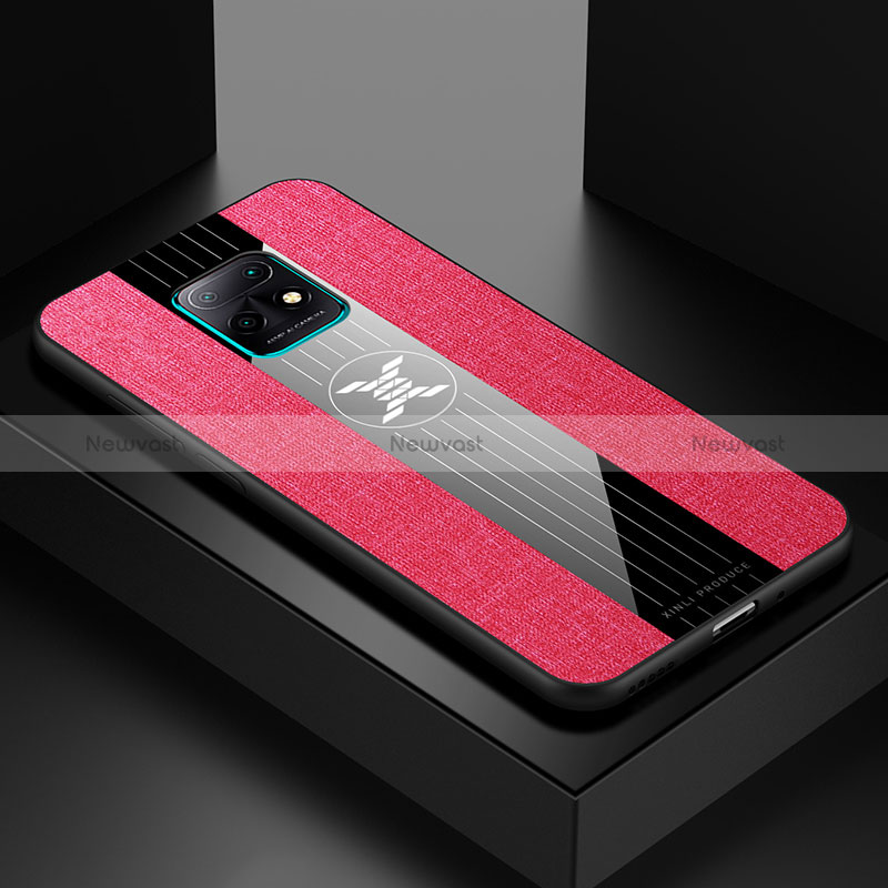 Ultra-thin Silicone Gel Soft Case Cover X01L for Xiaomi Redmi 10X 5G Red