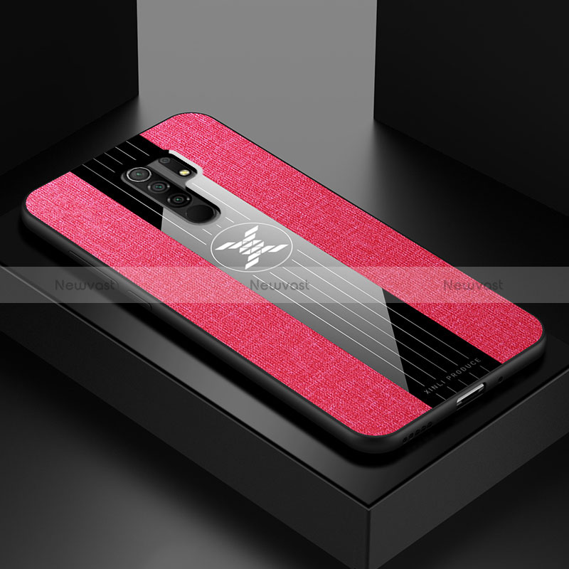 Ultra-thin Silicone Gel Soft Case Cover X01L for Xiaomi Redmi 9 Red