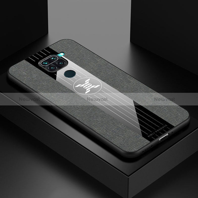Ultra-thin Silicone Gel Soft Case Cover X01L for Xiaomi Redmi Note 9 Gray