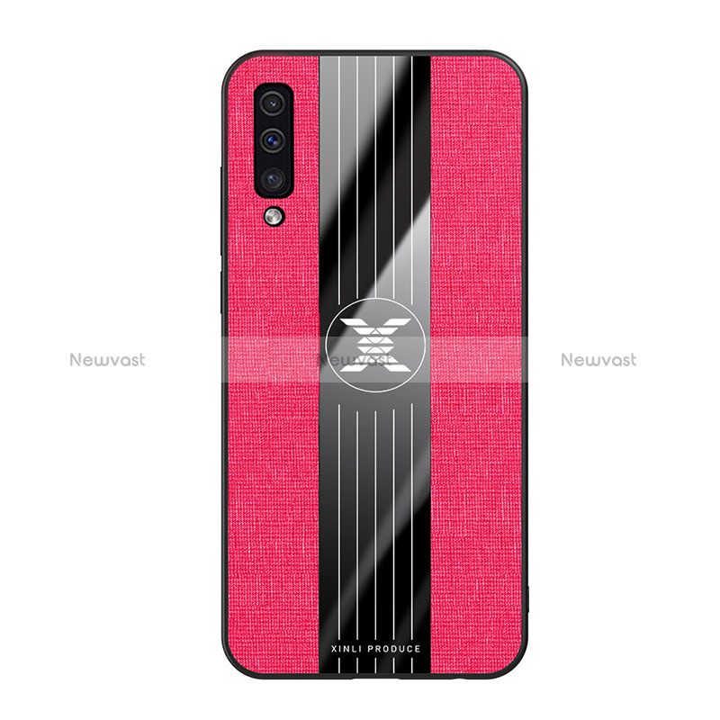 Ultra-thin Silicone Gel Soft Case Cover X02L for Samsung Galaxy A50 Red