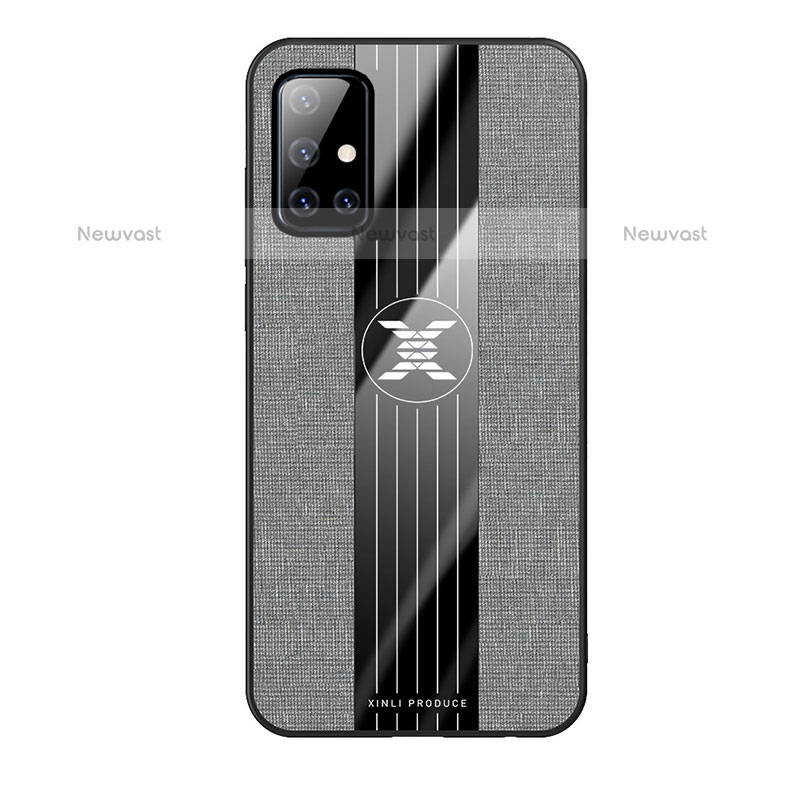 Ultra-thin Silicone Gel Soft Case Cover X02L for Samsung Galaxy A51 4G Gray