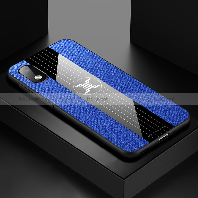 Ultra-thin Silicone Gel Soft Case Cover X02L for Samsung Galaxy M01 Core Blue