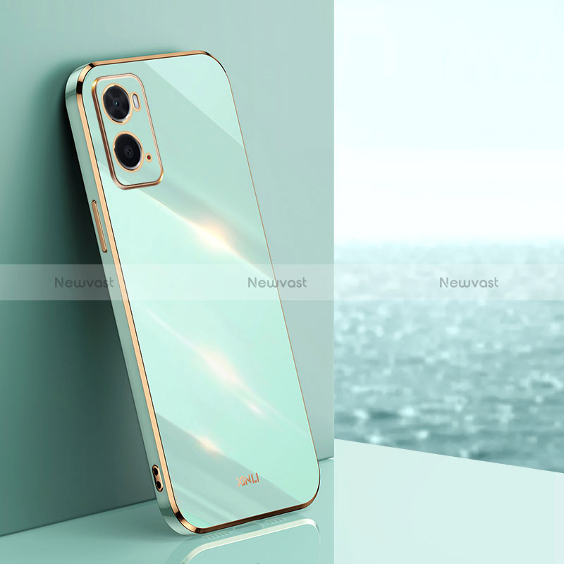 Ultra-thin Silicone Gel Soft Case Cover XL1 for Oppo A76 Green