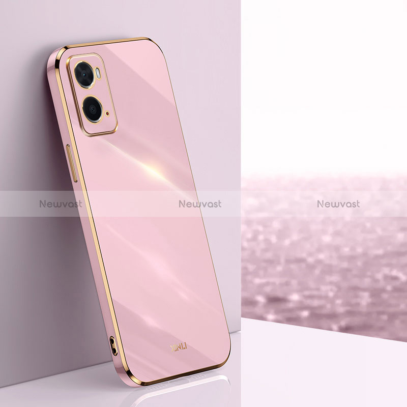 Ultra-thin Silicone Gel Soft Case Cover XL1 for Oppo A76 Pink