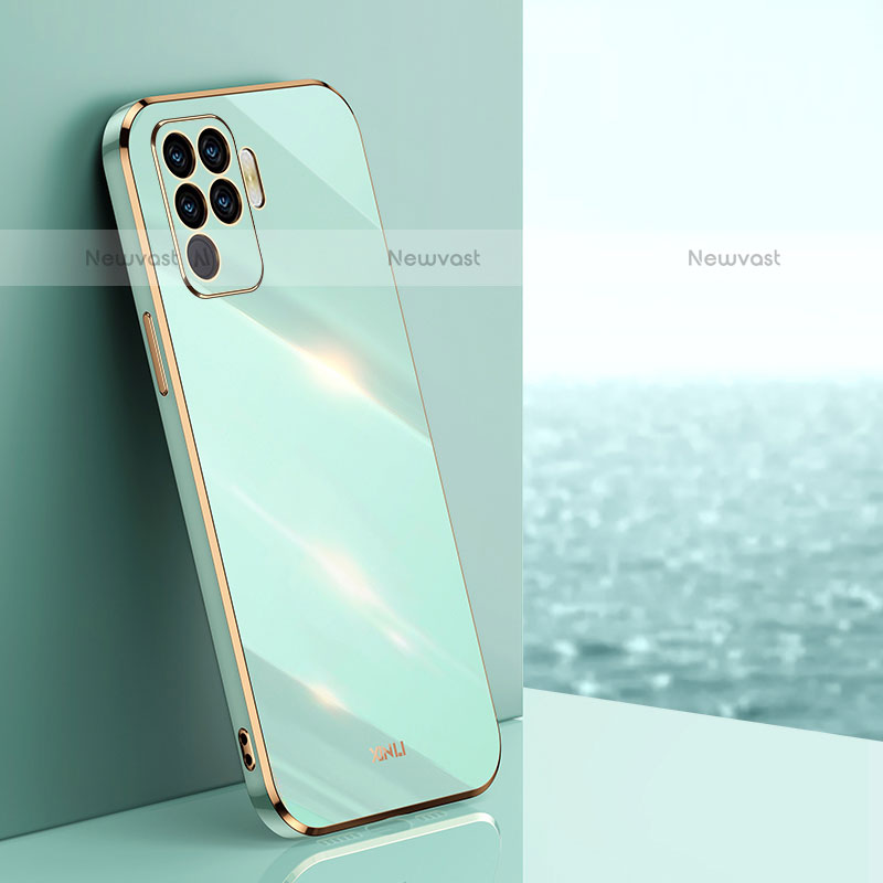 Ultra-thin Silicone Gel Soft Case Cover XL1 for Oppo A94 4G Green
