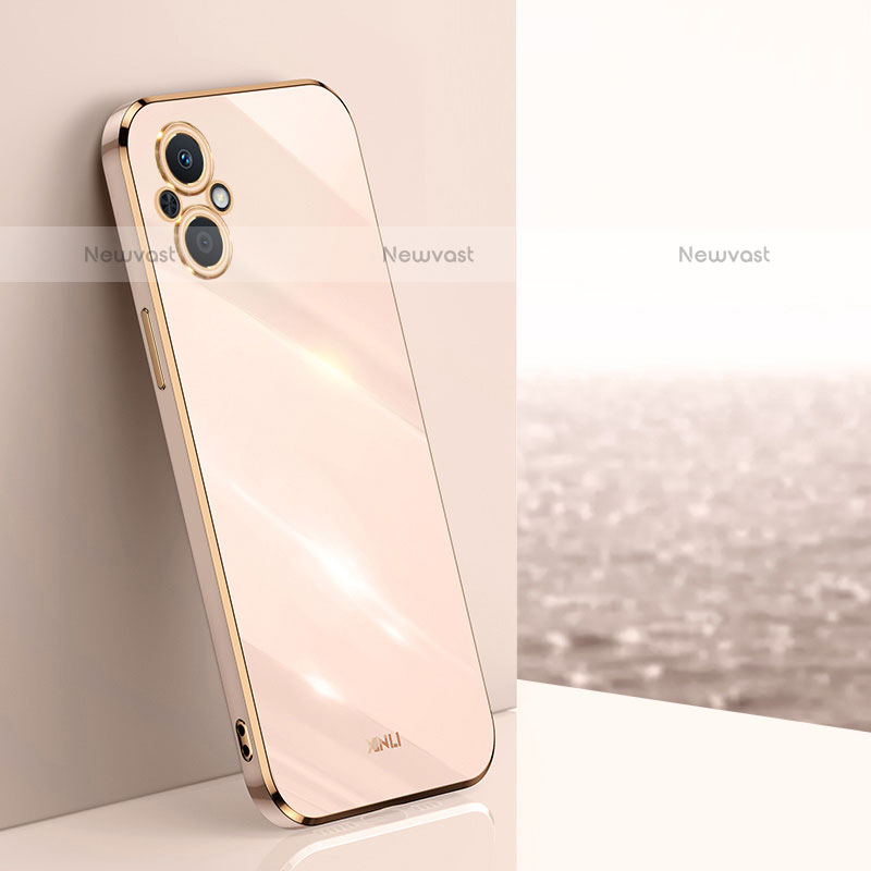 Ultra-thin Silicone Gel Soft Case Cover XL1 for Oppo F21s Pro 5G Gold