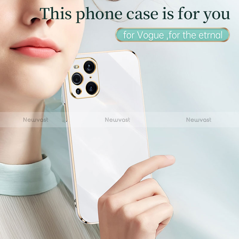 Ultra-thin Silicone Gel Soft Case Cover XL1 for Oppo Find X3 5G
