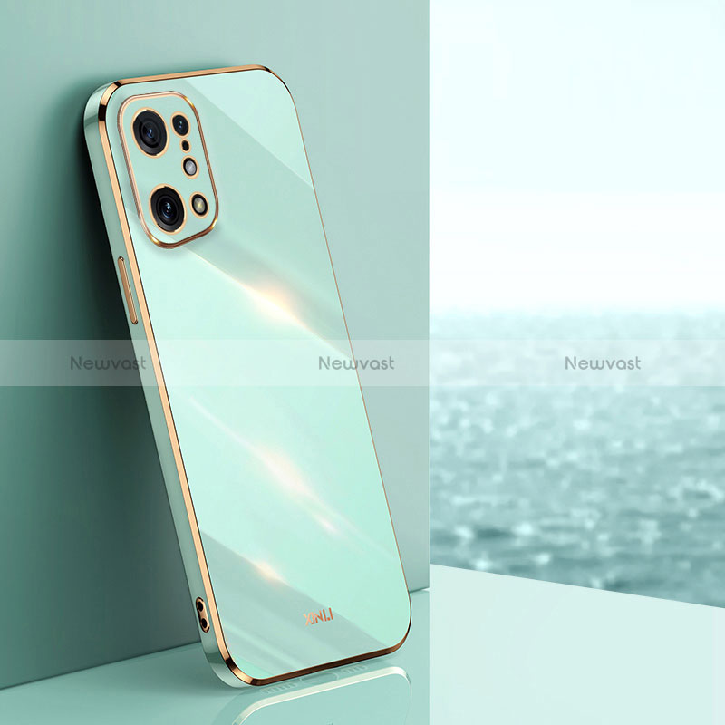Ultra-thin Silicone Gel Soft Case Cover XL1 for Oppo Find X5 5G Green