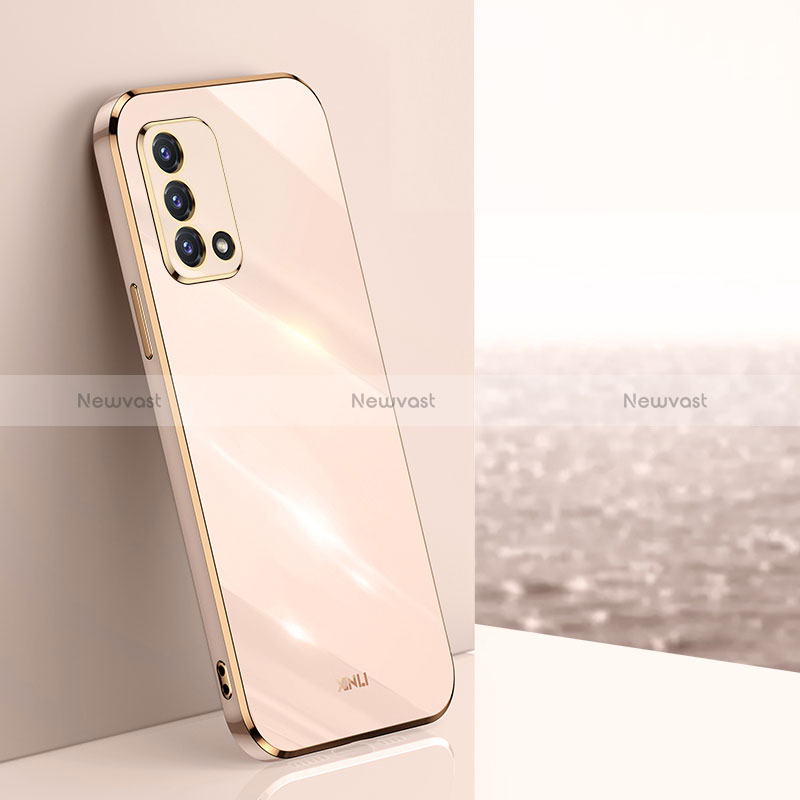 Ultra-thin Silicone Gel Soft Case Cover XL1 for Oppo Reno6 Lite Gold
