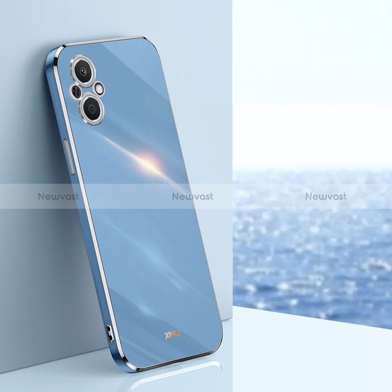 Ultra-thin Silicone Gel Soft Case Cover XL1 for Oppo Reno8 Lite 5G Blue