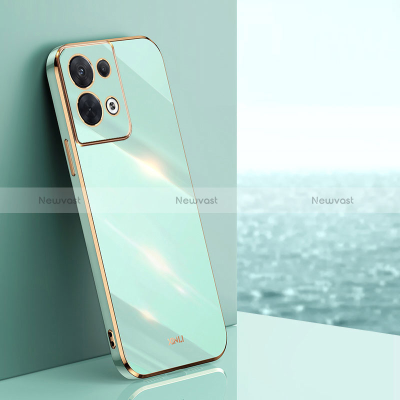 Ultra-thin Silicone Gel Soft Case Cover XL1 for Oppo Reno8 Pro 5G Green