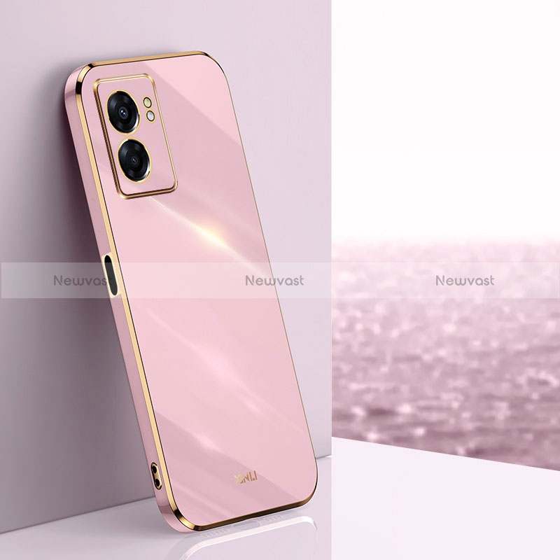 Ultra-thin Silicone Gel Soft Case Cover XL1 for Realme V23 5G Pink