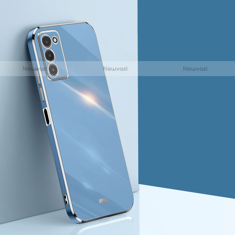Ultra-thin Silicone Gel Soft Case Cover XL1 for Samsung Galaxy A02s Blue