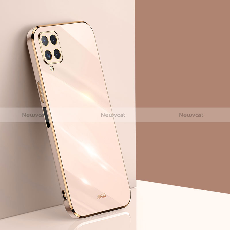 Ultra-thin Silicone Gel Soft Case Cover XL1 for Samsung Galaxy A12 Nacho Gold