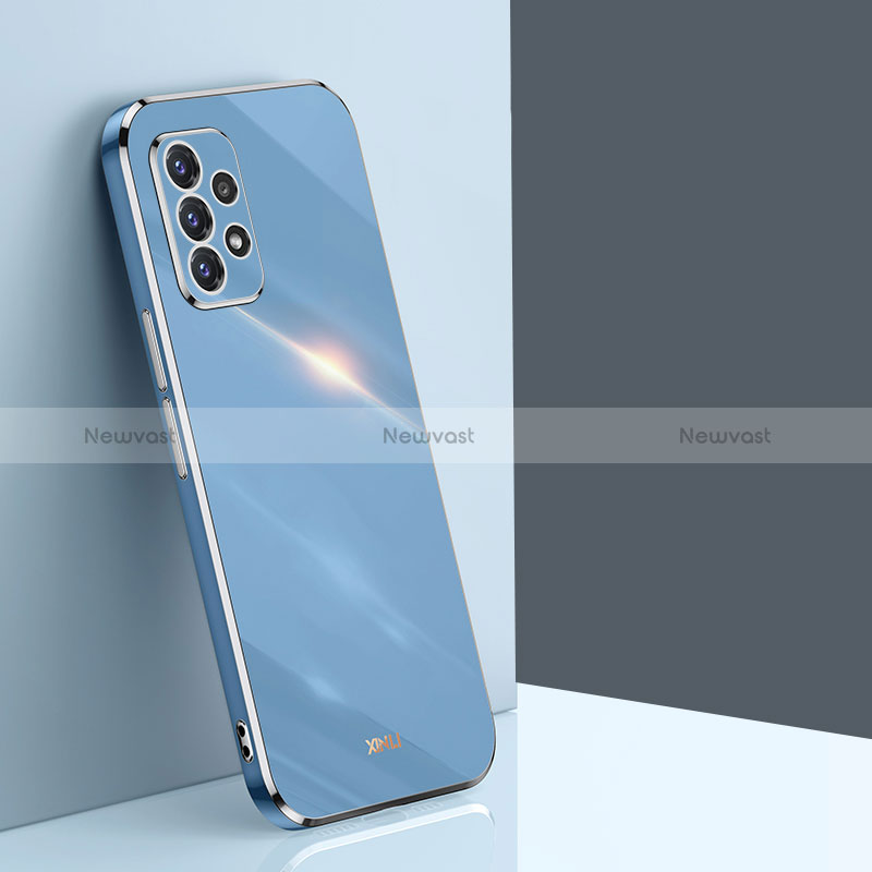 Ultra-thin Silicone Gel Soft Case Cover XL1 for Samsung Galaxy A52 5G Blue