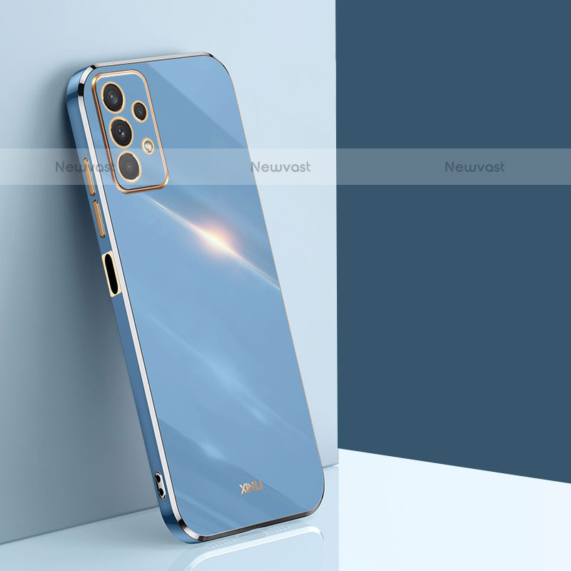 Ultra-thin Silicone Gel Soft Case Cover XL1 for Samsung Galaxy M32 5G Blue