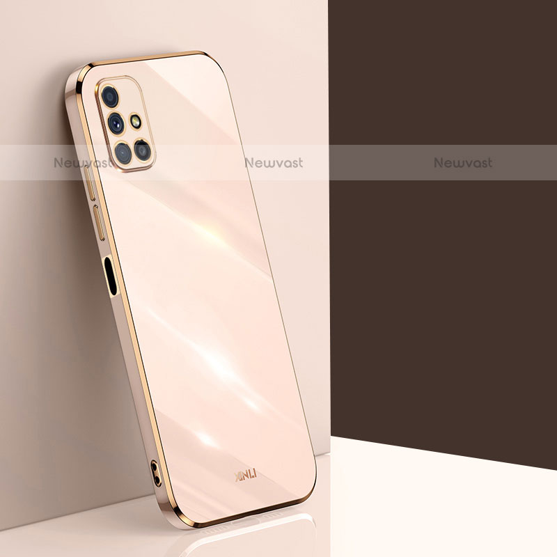 Ultra-thin Silicone Gel Soft Case Cover XL1 for Samsung Galaxy M51 Gold