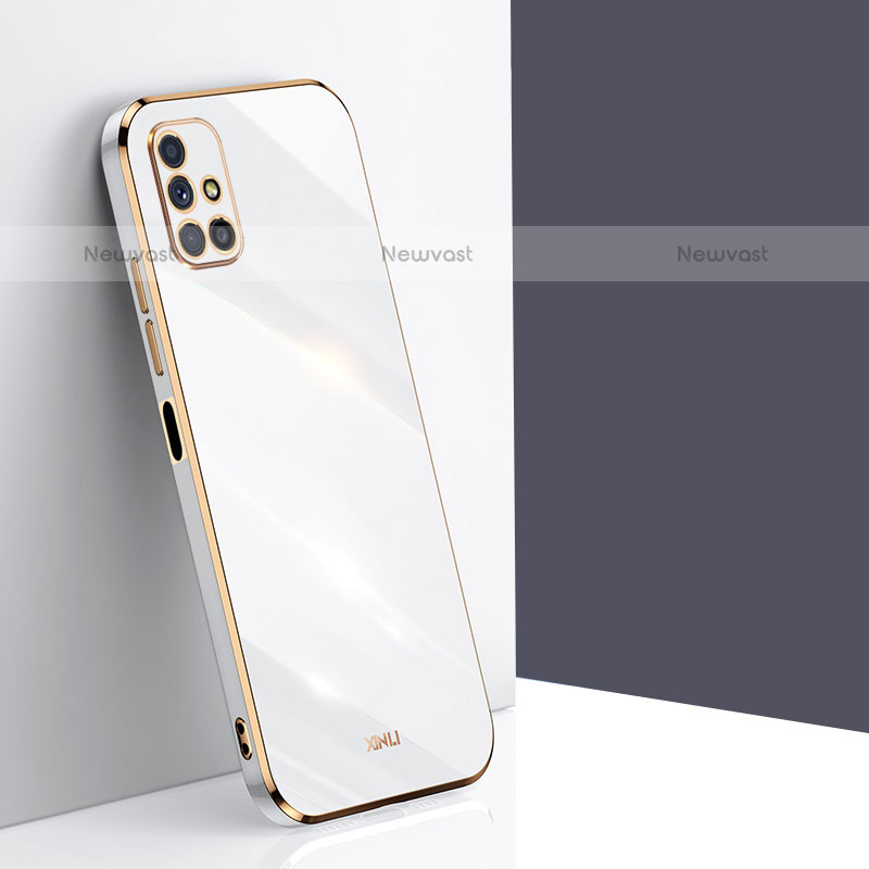 Ultra-thin Silicone Gel Soft Case Cover XL1 for Samsung Galaxy M51 White