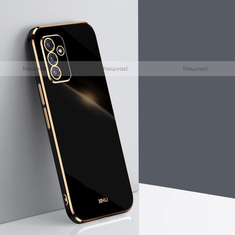 Ultra-thin Silicone Gel Soft Case Cover XL1 for Samsung Galaxy Quantum2 5G Black