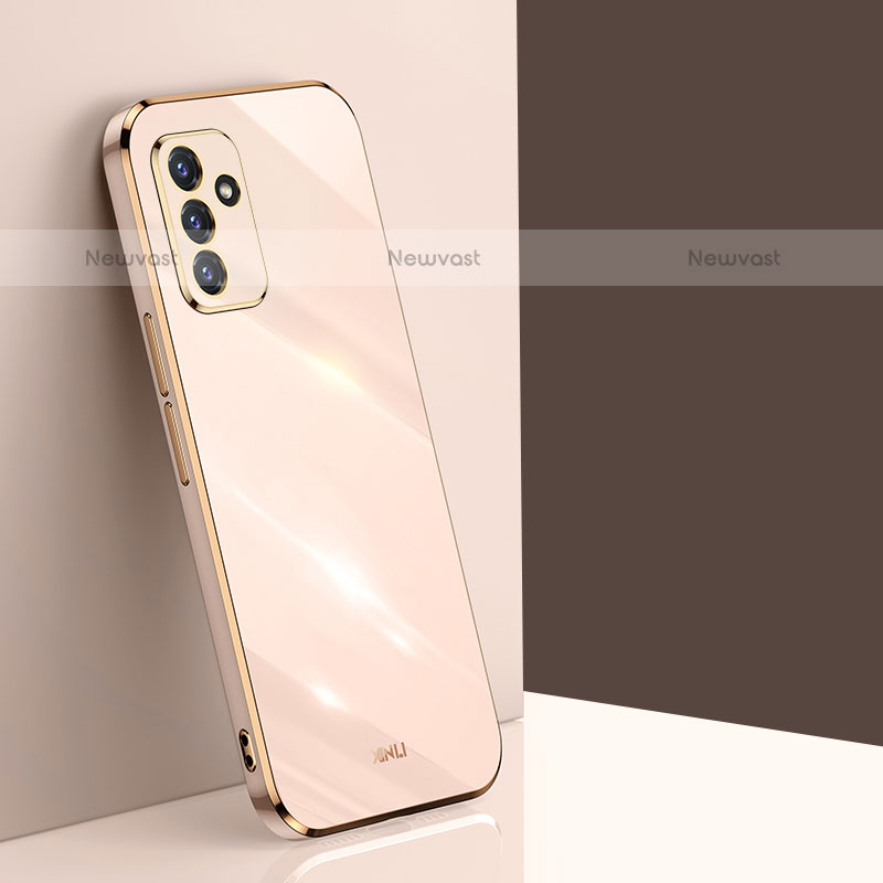 Ultra-thin Silicone Gel Soft Case Cover XL1 for Samsung Galaxy Quantum2 5G Gold