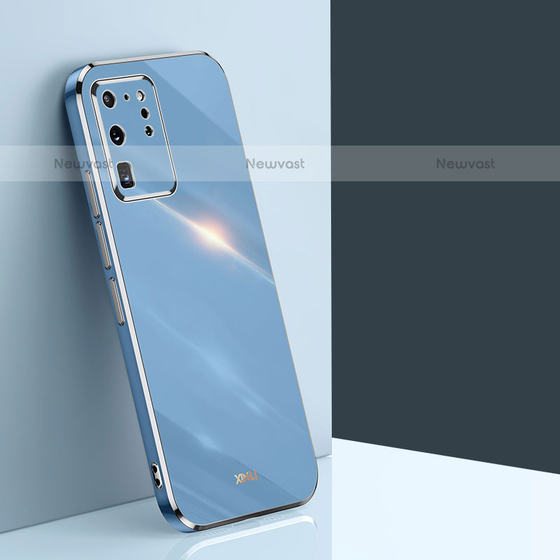 Ultra-thin Silicone Gel Soft Case Cover XL1 for Samsung Galaxy S20 Ultra 5G Blue