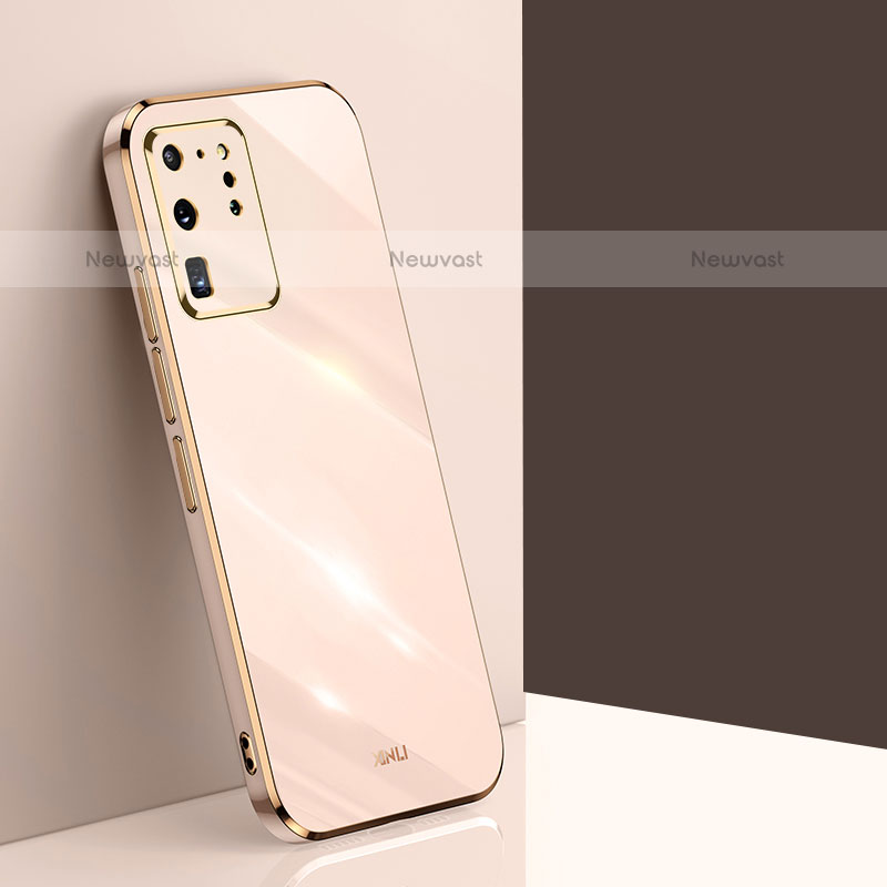 Ultra-thin Silicone Gel Soft Case Cover XL1 for Samsung Galaxy S20 Ultra 5G Gold