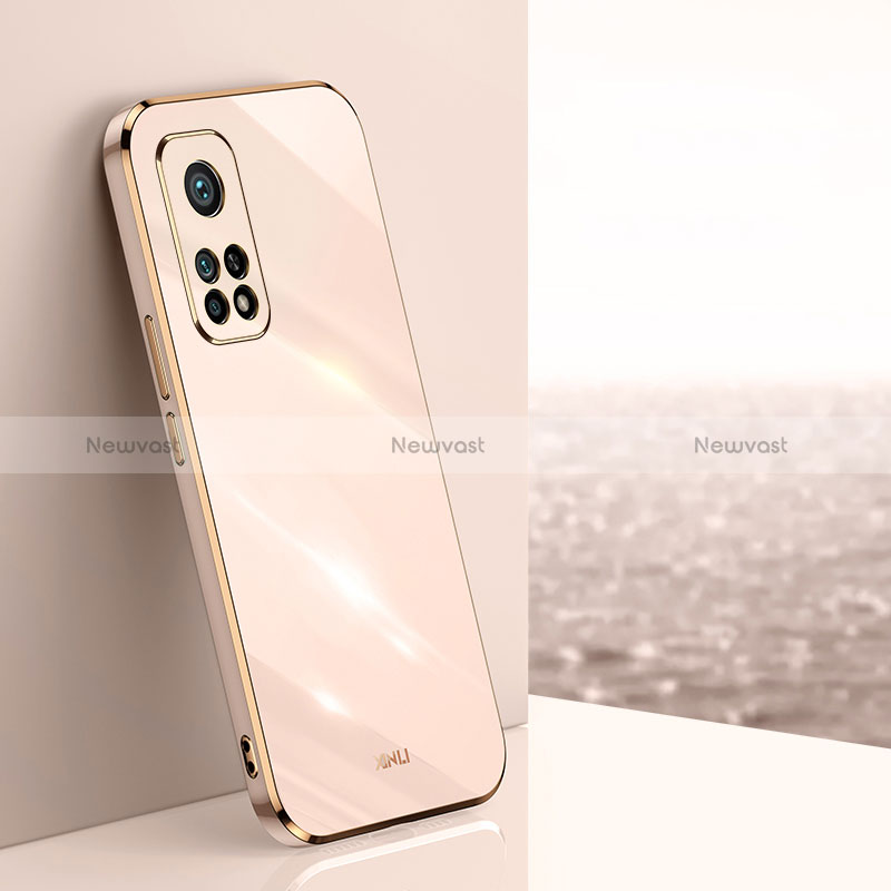 Ultra-thin Silicone Gel Soft Case Cover XL1 for Xiaomi Mi 10T 5G Gold