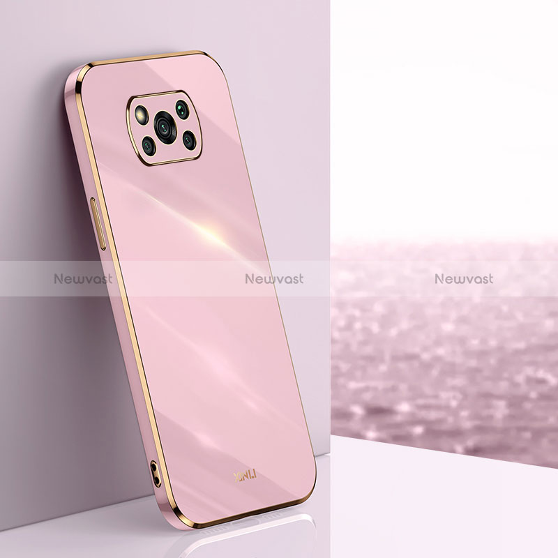 Ultra-thin Silicone Gel Soft Case Cover XL1 for Xiaomi Poco X3 NFC Pink