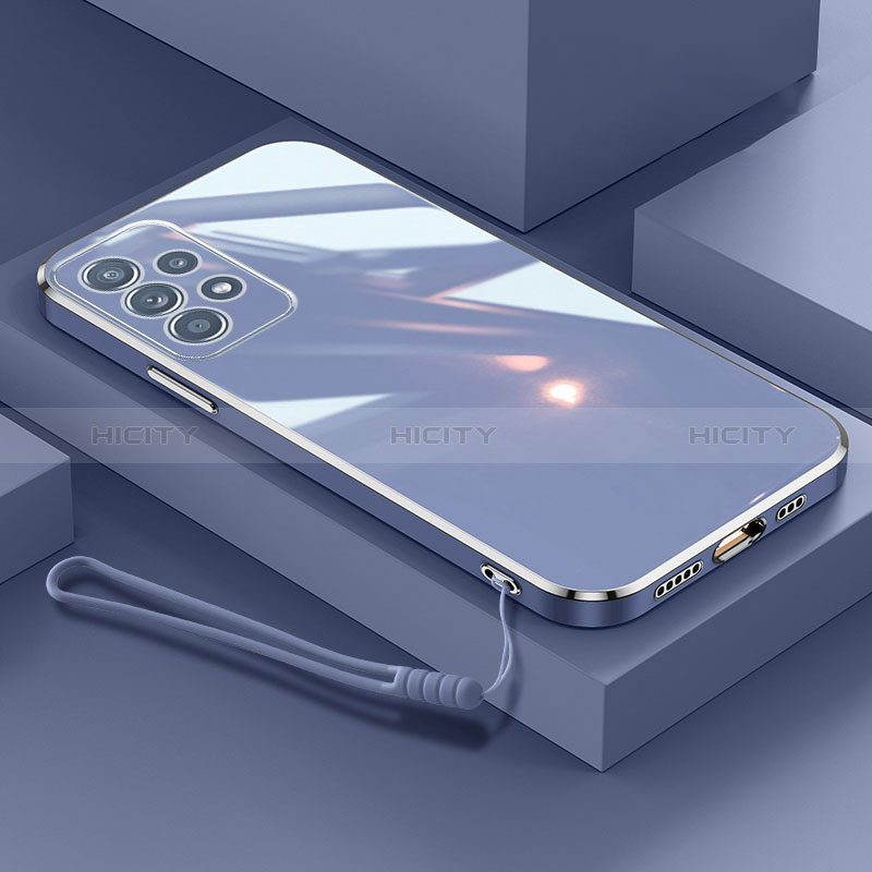 Ultra-thin Silicone Gel Soft Case Cover XL3 for Samsung Galaxy A72 5G Lavender Gray
