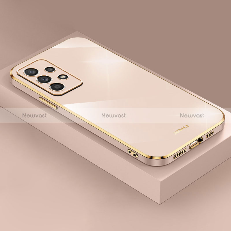 Ultra-thin Silicone Gel Soft Case Cover XL4 for Samsung Galaxy A33 5G Gold