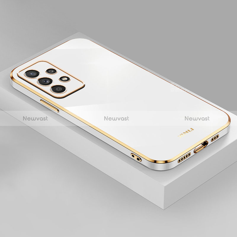 Ultra-thin Silicone Gel Soft Case Cover XL4 for Samsung Galaxy A33 5G White
