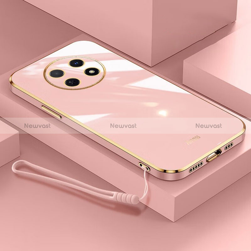 Ultra-thin Silicone Gel Soft Case Cover XL7 for Huawei Nova Y91 Pink