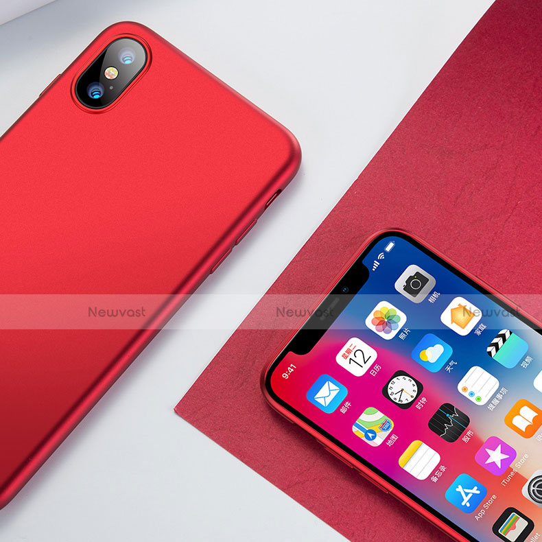 Ultra-thin Silicone Gel Soft Case for Apple iPhone Xs Max Red