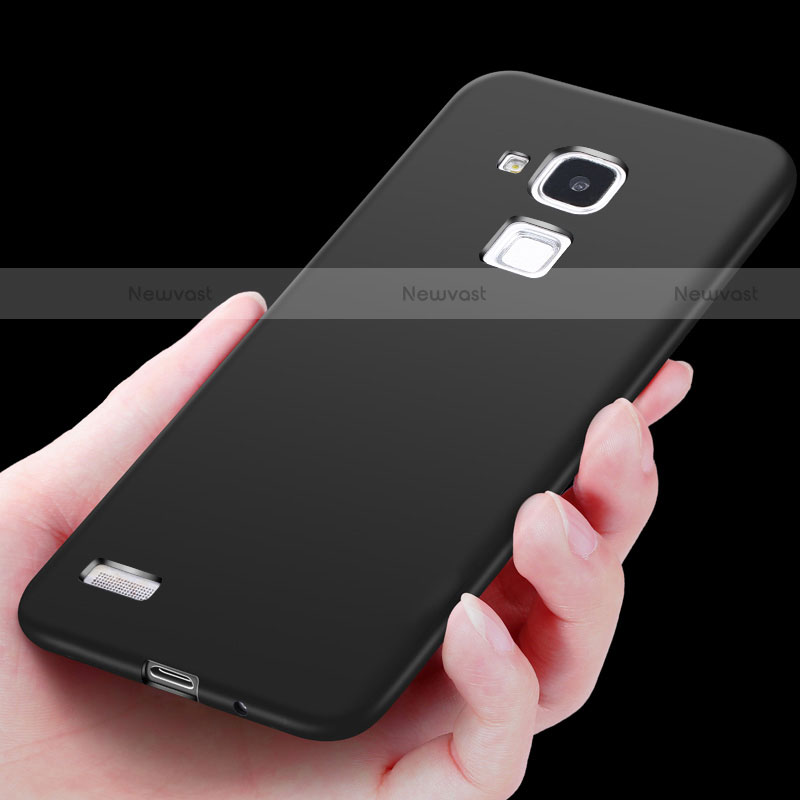 Ultra-thin Silicone Gel Soft Case for Huawei Mate 7 Black