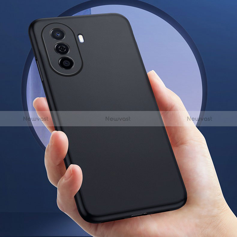 Ultra-thin Silicone Gel Soft Case for Huawei Nova Y70 Plus Black