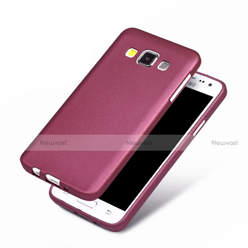 Ultra-thin Silicone Gel Soft Case for Samsung Galaxy A3 SM-300F Purple