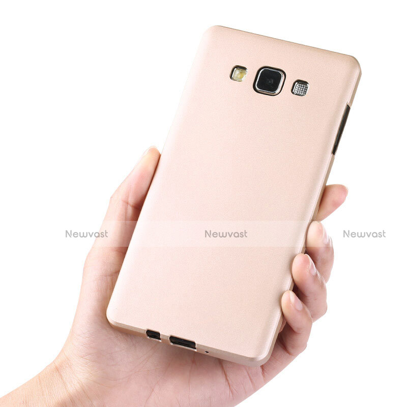 Ultra-thin Silicone Gel Soft Case for Samsung Galaxy A7 SM-A700 Gold