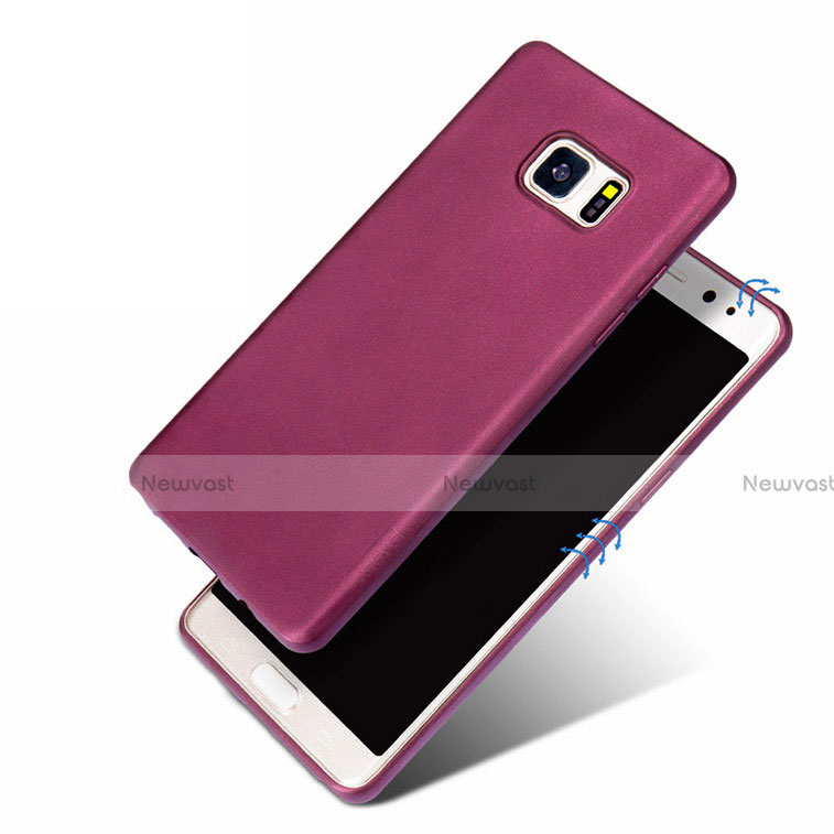 Ultra-thin Silicone Gel Soft Case for Samsung Galaxy Note 7 Purple