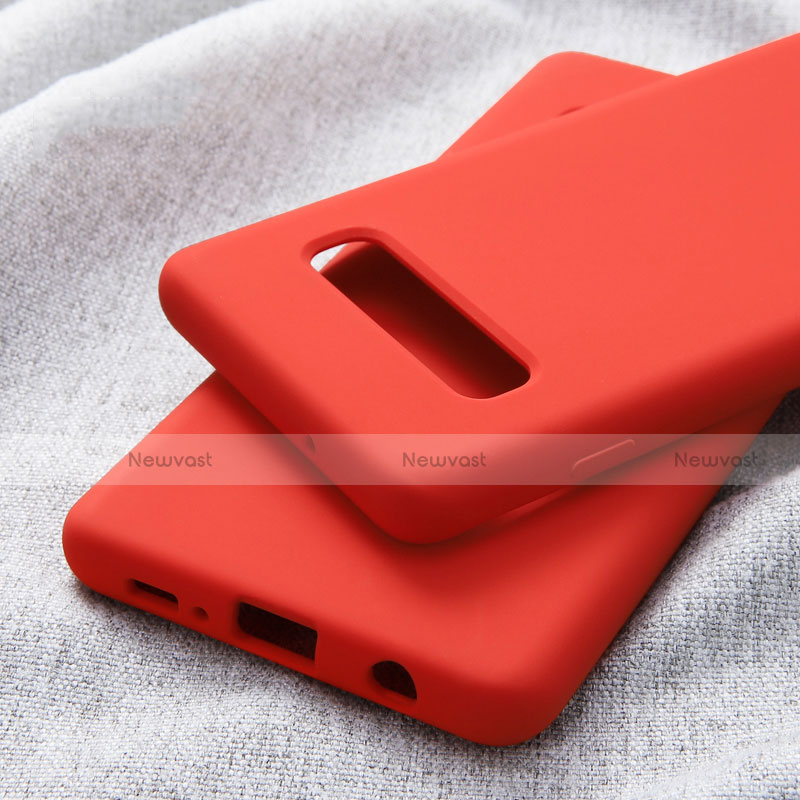 Ultra-thin Silicone Gel Soft Case for Samsung Galaxy S10 Plus Red