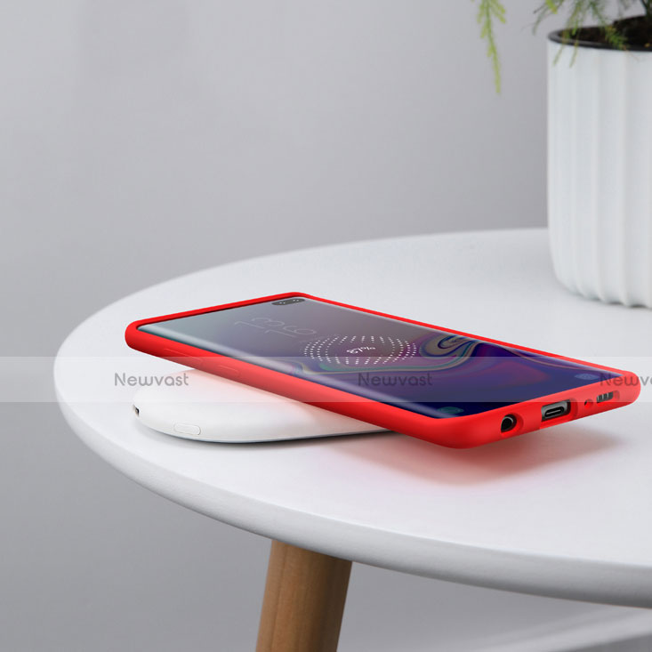 Ultra-thin Silicone Gel Soft Case for Samsung Galaxy S10 Plus Red